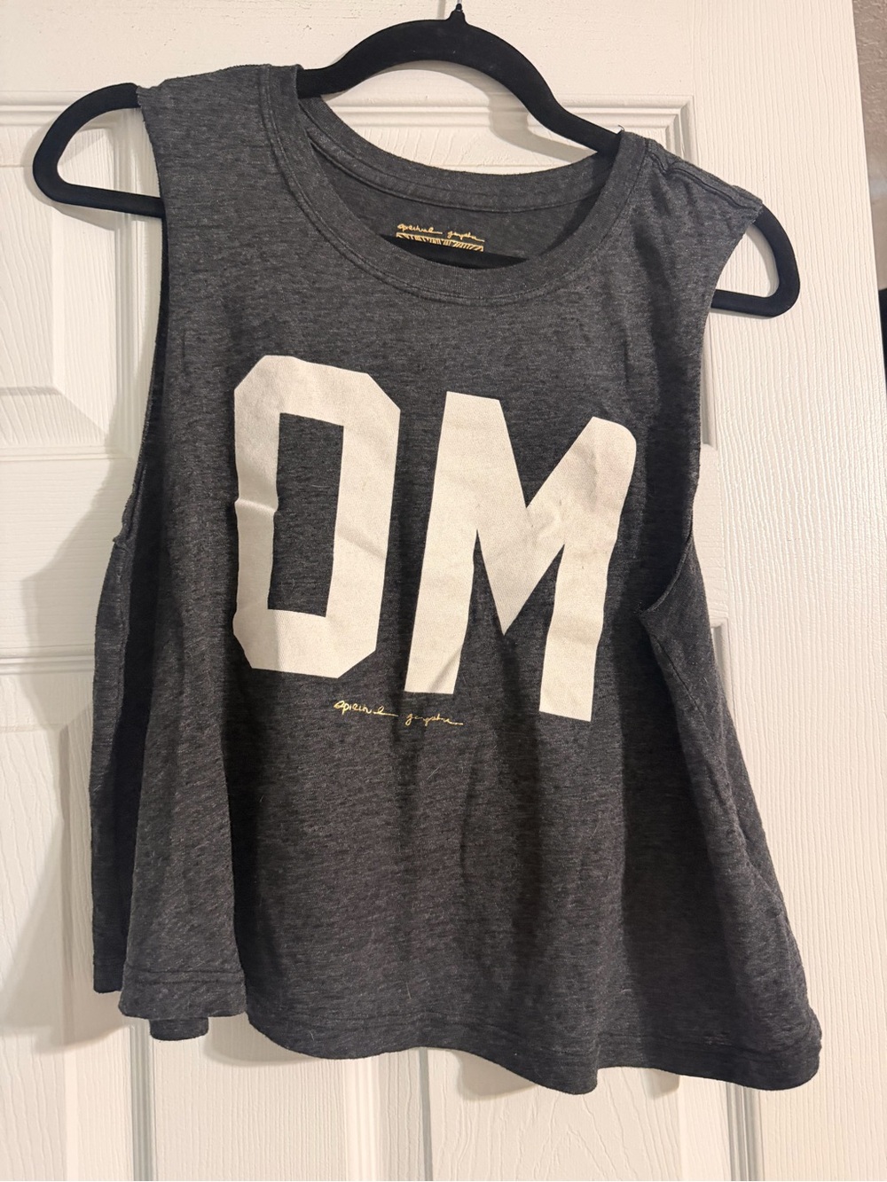 Spiritual Gangster OM Muscle Tank – Size Medium – Gray Yoga Workout Top